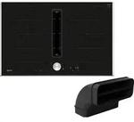 Neff V68TTXGA7 Set Kochfeldabzug Induktion V68TTX4L0 + Flachkanal Z861SB2 - Schwarz