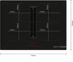 Bosch Serie 6 HEZ9VDSB2 + PVQ711H26E, Schwarz, Integriert, 70 cm,