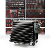 Mephisto Pro-Line "Big Black" Werkzeugwagen mit 9 Schubf&auml;cher inkl. Werkzeug...