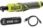 RYOBI 4 V Akku-Ratschenschrauber f&uuml;r enge Stellen &ndash; Pr&auml;zision und Kraft...