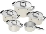 Zwilling Pure Kochgeschirrset 5-tlg. 18/10 elfenbeinfarben - Silber/Creme