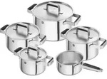 ZWILLING Kochgeschirrset, 5-tlg | rund | 18/10 Edelstahl | Silber Pure Silber - Bunt