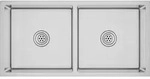 vidaXL Handgemachte Einbausp&uuml;le Edelstahl - Silber