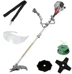 IKRA Benzin Freischneider IBF 25-1 | 2-Takt | Fadenspule 43 cm Schnittbreite | 4- &