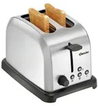 Bartscher Toaster TBRB20, Edelstahl geb&uuml;rstet, 100373 - Silber