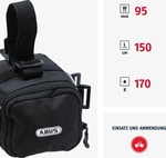 ABUS Satteltasche ST 5050 - flexible Fahrrad-Satteltasche aus wasserabweisendem