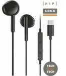 2 schwarze Kopfh&ouml;rer mit USB-C. Tech One Tech - Schwarz