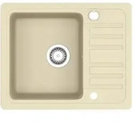 vidaXL Granitsp&uuml;le Einzelbecken Beige - Beige