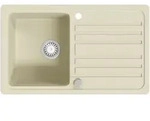 vidaXL Granitsp&uuml;le Einzelbecken Beige - Beige