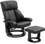 HOMCOM Relaxsessel mit Liegefunktion Massagesessel inkl. Hocker Fernsehsessel -