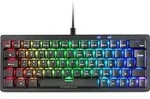 Gaming Tastatur Mars Gaming MKMINIPROBES Schwarz Qwerty US - Schwarz