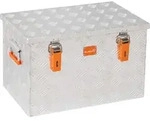 ALUBOX Riffelblech Alukiste 1.5mm St&auml;rke 67 Liter - 67 Liter - Silber