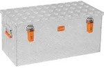 ALUBOX Riffelblech Alukiste 1.5mm St&auml;rke 91 Liter - 91 Liter - Silber