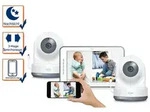 ELRO BC4000-2 Royale Babyphone mit 2 Full HD Kameras, 12,7 cm Touchscreen und