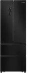 Hisense Freistehend French Door K&uuml;hlschrank, Schwarz, 485 l, Freistehend, French