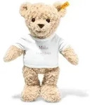 Steiff Teddyb&auml;r zur Geburt beige mit T-Shirt 32 cm