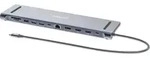MANHATTAN Dockingstation 12-in-1 4K 1xHDMI 2xDP 3xUSB-A - Silber