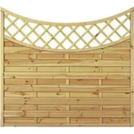 T&J MAXI DOPPELBOGEN 2 Lamellenzaun 180 x 160/140 cm - Gr&uuml;n