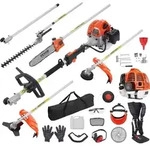 VEVOR 52CC 6-in-1 Multifunktions-Heckentrimmer, Benzin-Heckenschere,