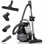 Fakir Black Vac Power Staubsauger mit Beutel, Leiser Staubsauger mit 800 Watt