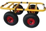 RAVENDO Plattenwagen Lasten Karre Transporthilfe Schwerlast Wagen 300kg Luftrad