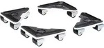 WAGNER Transporthilfe DELTA 4-tlg - 17 x 23 x 17 x 5 cm, Stahl/Kunststoff, 3 x 3