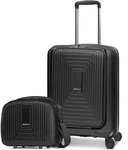REDOLZ mit Laptopfach Essentials 14 Trolley With Front Pocket + Beauty Case Black