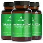 Vitabay Magnesiumcitrat hochdosiert &ndash; 540 vegane Tabletten &ndash; 400 mg elementares
