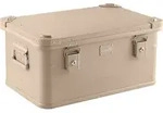 ALUBOX 47-Liter Alukiste in Beige-Sandfarbe Transportbox - Beige