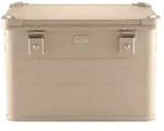 ALUBOX 78-Liter Alukiste in Beige-Sandfarbe Transportbox - Beige