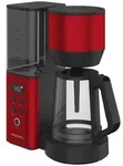 Grundig KM 8440 Kaffeemaschine Tropfstoppfunktion Aromafunktion LCD-Display Rot - Rot