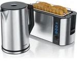 Arendo 2-teiliges Frühstücksset, Edelstahl Wasserkocher 2200W, 4-Scheiben Arendo 2-teiliges Frühstücksset, Edelstahl Wasserkocher 2200W, 4-Scheiben