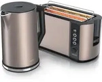Arendo Frühstücks-Set, Wasserkocher 1,5l, Langschlitz Toaster für 4 Scheiben, Arendo Frühstücks-Set, Wasserkocher 1,5l, Langschlitz Toaster für 4 Scheiben,