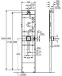 Grohe Duschrahmen, Rapido 103993, MONO Brausen, SmartBox, 2300mm, blau, 1 Stk. - Blau