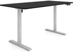 ESMART Germany ETX-121GB 160 x 80 cm Schwarz Ergonomischer Steh-Sitz-Schreibtisch