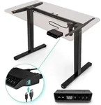 Duronic TM51 BK Schreibtisch | H&ouml;henverstellbares Tischgestell bis 118 cm 