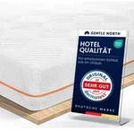 Hochwertiger Topper 80x200cm 7cm hoch - H2/H3 Matratzentopper mit weicher Gel-Memory-
