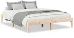 vidaXL Massivholzbett Extra Lang ohne Matratze 140x210 Kiefernholz - Braun