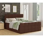 Boxspringbett Best Lux mit Fu&szlig;teil, 2 Bettk&auml;sten, Bonell-Matratze und Topper...