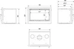 Kamin-Kassette KRATKI ARKE 70 8 kW &Oslash; 150