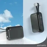 4smarts Powerbank Pocket mit USB-C Kabel 10000mAh. spacegrau - Grau