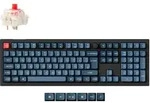 V6 Max (schwarz/blaugrau, DE-Layout, Gateron Jupiter Red, Hot-Swap, RGB) -