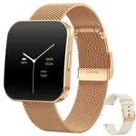 Levowatch TINY Smartwatch Damen, 8mm slim & curved, Metallgeh&auml;use, Telefon Funktion,