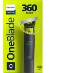 Philips OneBlade 360 QP2724/17 Face, Folienschaber, Grau, Limette, Akku,