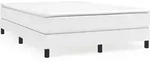 vidaXL Boxspringbettgestell Wei&szlig; 140x200 cm Kunstleder - Wei&szlig;
