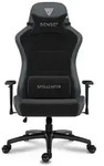 SENSE7 Spellcaster FUKU XL Gaming Stuhl Alcantara Schwarz - Ergonomischer B&uuml;rostuhl