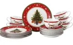 Hutschenreuther Kaffeeset 18t./Kombi Happy Wintertime 02488-727470-28429 - Bunt
