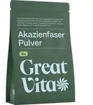 GreatVita Akazienfasern Pulver 400g | aus biologischem Anbau, 90% Ballaststoffe,