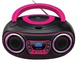 Denver TDB-212BT Boombox mit CD, Bluetooth, USB, AUX, DAB+/FM-Radio & LED-Licht -