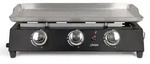 7200 w gas-plancha aus schwarzem metall Livoo DOC249 - Schwarz